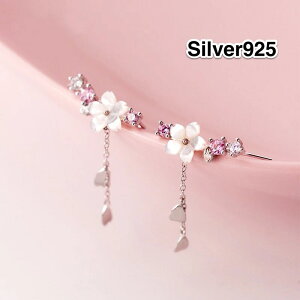Silver925 sAX h 炭TN sAX JWA fB[X }U[p[  CZ ANZT[@ AM[Ή cherry blossoms@lbNX^Cv@lbNX