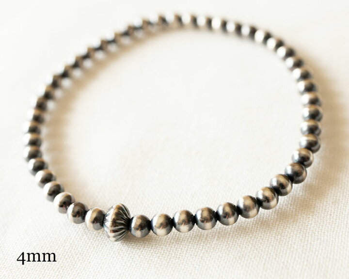 楽天市場】選べるサイズ 4mm 6mm Navajo pearl ナバホパール バングル 