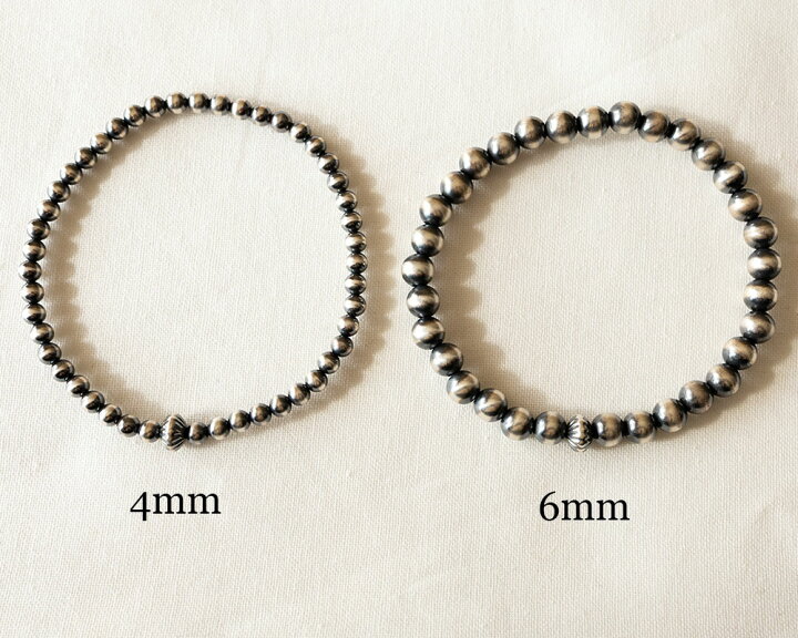 楽天市場】選べるサイズ 4mm 6mm Navajo pearl ナバホパール バングル 