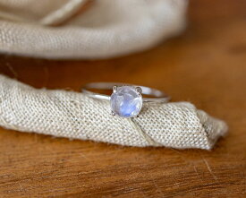 選べる レインボームーンストーン リング ラウンドカボッション6mm 送料無料 シルバー925 18KGP ブルーシラー ムーンストーン MOON