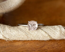 選べるルース モルガナイト リング 指輪【カボション 約6mm 約0.95ct】 Silver925 金仕上げ 天然石 銀 SV リング シルバー レディース 誕生日プレゼント ギフトボックス付 送料無料