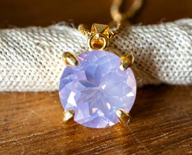 NEW 超レア宝飾質 スコロライト ラウンドカット 約3.26ct スコロライト 約10mm ブラジル産 宝石質スコロライト（ラベンダークォーツ）Scorolite