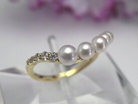真珠リング 送料無料K18あこやリングパール ジュエリー 入学式　真珠婚　30年 おすすめ品 あこや真珠 上品 人気 記念日