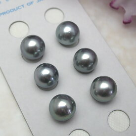 黒蝶ルース 送料無料黒蝶真珠　9～9.5ミリ　ペアルース タヒチ　ブラックパール ピアス イヤリング 黒　グリーン 直付け