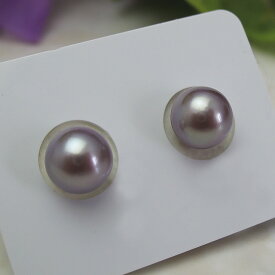 真珠ルース 送料無料 有核淡水8ミリペアルース（無穴） 淡水パール パール ジュエリー パープル 真珠婚 30年 おすすめ品 淡水真珠 8ミリ 人気 誕生日