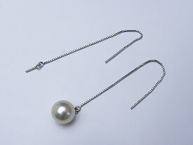 チェーンピアス金具ベネチアン k18WG K18YG セット ピアス 真珠用 パール金具