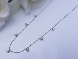 Bijoux fromsea　K18WG ダイヤ 0.50ct　ステーションペンダント ハート＆キューピッドダイヤ ジュエリー 入学式 成人式 高品質 手作り 加工 プレゼント お祝い 人気 送料無料 ホワイトデー