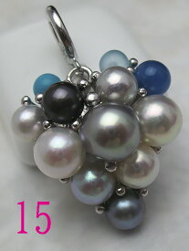 作るの大変ペンダント（15子〜16子）ツクペン ツクリン 真珠 ペンダントトップ 30年 かわいい パワーストーン ペンダント フォーマル ペンダント パールペンダント