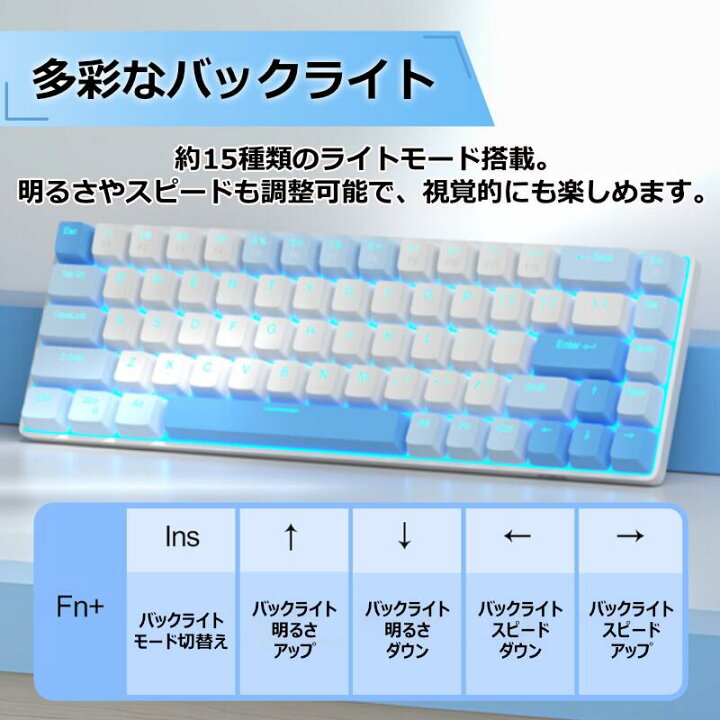 楽天市場】MageGee マギジー ポータブル 60% メカニカル ゲーミング 