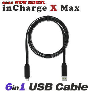 6in1USBP[u y inChargex MAX z usb type-c CgjOP[u gїp }`P[u iPhone [d P[u ϊ Andoroid iPad ʔ̔ 6-6in1 }[d X}zX}zɏ[d incharge6 p C`