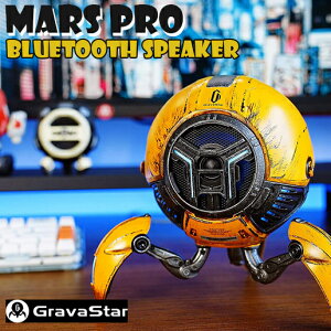 GRAVASTAR (�O���o�X�^�[) ���C�����X�X�s�[�J�[ Mars Pro �E�F�U�����O�C�G���[ bluetooth �_���[�W���H War Damaged Yellow