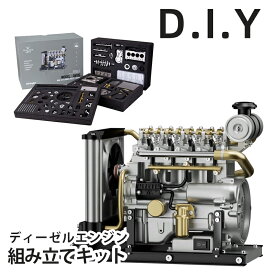 4気筒 ミニディーゼルエンジン組立キット 【 DM115 】 模型 エンジン 組み立て ミニチュア 動く エンジン組み立てキット