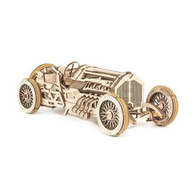 Ugears ユーギアーズ グランドプリックスカー 70044 U-9 Grand Prix Car 木製 組立 ブロック おもちゃ 知育 ウッドパズル 3D 工作キット 木製 模型 キット