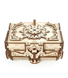 Ugears ユーギアーズ アンティークボックス 70089 Antique Box 木製 ブロック DIY パズル 組立 想像力 創造力 おもちゃ 知育 ウッドパズル 3D 工作キット 木製 模型 キット