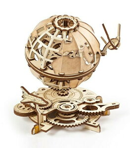 Ugears ユーギアーズ メカニカルアース 70128 Globus 地球儀 木製 ブロック パズル おもちゃ 知育 ウッドパズル 3D 工作キット 木製 模型 キット