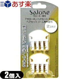 【あす楽対応】ノーヴェ Salone サローネ ヘアカットブラシ・コーム 専用替刃(替え刃)(2個入) - 切れ味がよく、長持ちするステンレス製。安全カバー採用【smtb-s】