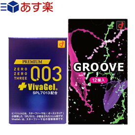 ◆【あす楽発送 ポスト投函！】【送料無料】【避妊用コンドーム】オカモト GROOVE (グルーヴ) 12個入 + オカモト プレミアム ゼロゼロスリー + ビバジェル 4個入り セット ※完全包装でお届け致します。【ネコポス】【smtb-s】