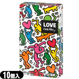 ◆【メール便(日本郵便) ポスト投函 送料無料】【避妊用コンドーム】相模ゴム工業 キース・へリング スムース (Keith Haring) 10個入 - ドット。つぶつぶ。キースヘリングの作品がパッケージになったコンドーム。※完全包装でお届け致します。【smtb-s】