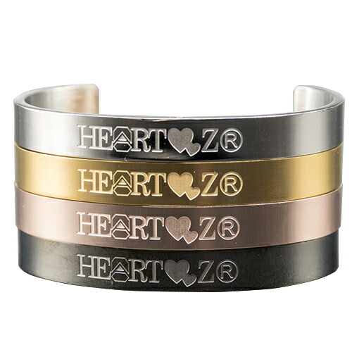 【ハーツネックレス・ブレスレット】HEARTZ ハーツ メタリックバングル(Metallic bangle)(4色から選択) - 男女兼用のサイズ感、衣服等の引っ掛かりがしにくい形状、シンプルでどなたにも似合うデザイン【smtb-s】