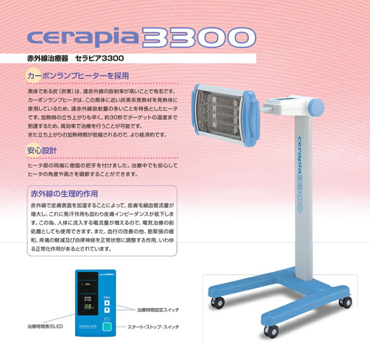 楽天市場】【赤外線治療器】 日本メディックス セラピア3300 
