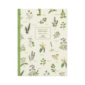 2026ダイアリーA6 ジャバラダイアリー|dy-157 2026年 ダイアリー 手帳 ジャバラ A6サイズ ボタニカル 植物 スケジュール 長期目標 資格 試験 結婚 出産 旅行 体調管理 2026年1月始まり 日曜始まり