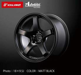 在庫処分セール！数量限定！【送料無料】VALINO ヴァリノ GV330 18×9.5J 5H 114.3 -3 マットブラック ADVANTI RACING アルミホイール 18インチ 5穴 PCD インセット 軽量 軽い 交換 新品 激安 取付 新品 激安 最安値 お買い得 ドリフト グリップ スポーツカー サーキット