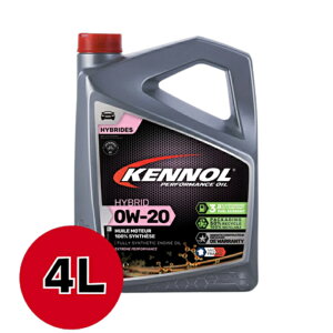 【送料無料】 KENNOL OIL HYBRID 0W20 4リットル ケノール オイル 高性能 100%化学合成油 エンジンオイル 四輪車用 エコカー 低燃費車 低粘度車専用 高性能 燃費向上 保護性能 お試し価格 特別価格