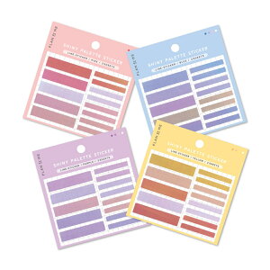 SHINY PALETTE STICKER�i�V���C�j�[�p���b�g�X�e�b�J�[�j ���C���X�e�b�J�[ PLAN do ME�V���[�Y �t�����e�B�A �I�[�����V�[�� ���� �X�e�[�V���i���[