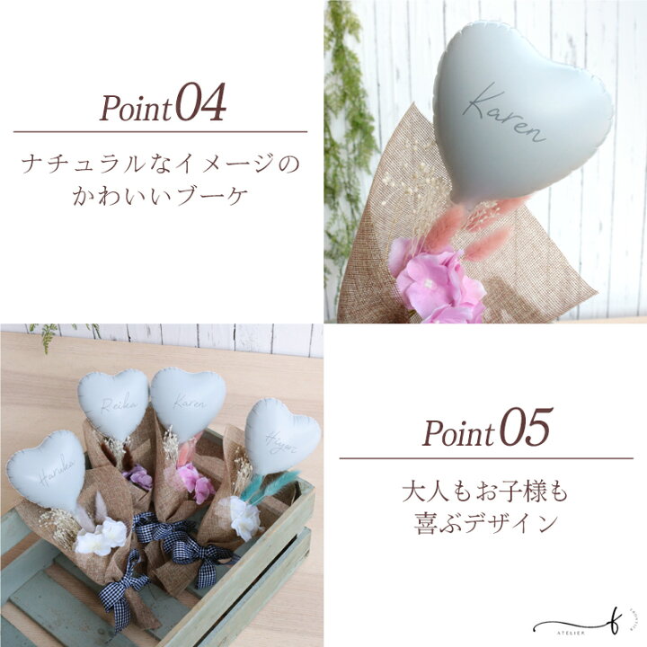 楽天市場】バルーンブーケ プチギフト 名入れ 誕生日 飾り付け ミニ  