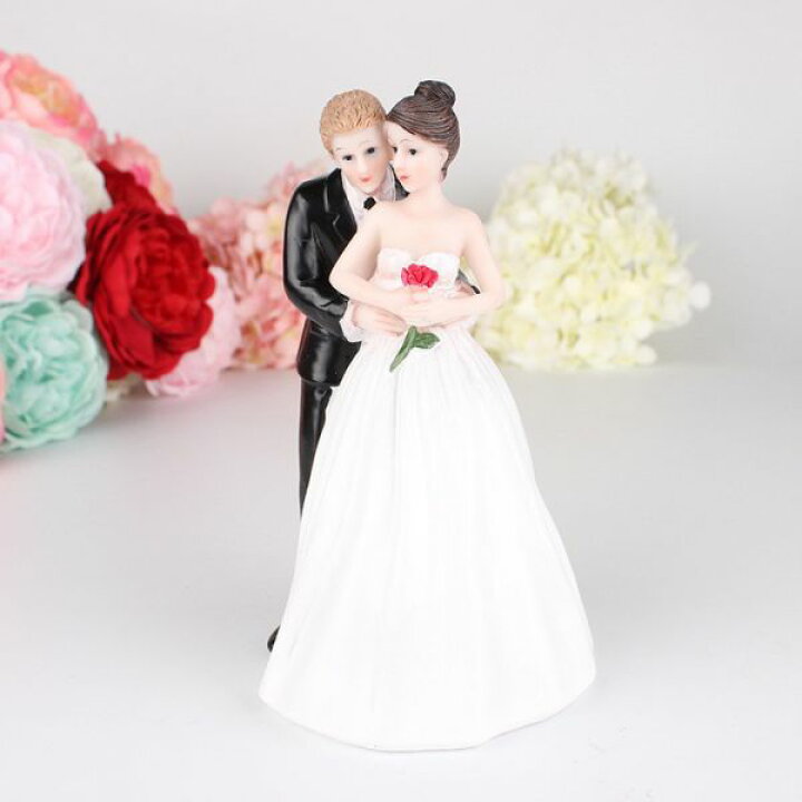楽天市場 ケーキトッパー 全14種 ウェディングケーキ 結婚式 新郎 新婦 花嫁 ケーキ トッパー 飾り デコレーション 誕生日 ウエディング 大 車 フロンティアバルーン 楽天市場店