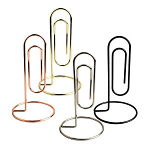 メモ スタンド クリップ ホルダー 卓上 文房具 雑貨 カード 名刺 インテリア シンプル ワイヤー デスクトップ メッセージ 写真 ハガキ 金 銀 黒