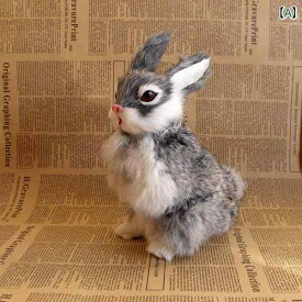 オブジェ インテリア 置物 オーナメント リビング ルーム 卓上 装飾 品 リアル ウサギ 動物 毛皮 加工 北欧 大きめ うさぎ 人形 かわいい 結婚式 婚約 ギフト 贈り物 ハンドメイド 子供 誕生日 プレゼント 飾り 白 黄 灰色