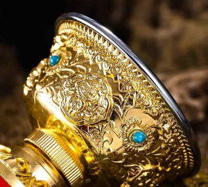 仏具 小物 チベット仏教 聖水 供杯 ワイン 椀 仏前 供養 祭壇 仏陀 家庭用 縁起物 装飾 色あせにくい ステンレス エスニック 合金 おしゃれ 彫刻 ビーズ 蓮の花