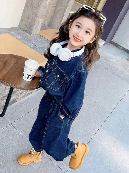 楽天市場】キッズ 女の子 服 セットアップベビー デニム パンツ こども  
