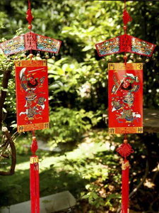 壁掛け インテリア 民族風 エスニック 飾り 木製 吊り下げ 絵画 ペイント 幸運 長寿 安康 平和 お守り 装飾 伝統的 富 神