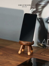 スマホスタンド おしゃれ 携帯 電話 木製 タブレット デスク トップ 卓上 家庭用 オフィス シンプル インテリア 雑貨 うさぎ 椅子