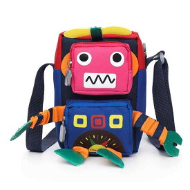 子ども ショルダー バッグ 斜めがけ メッセンジャー鞄 男の子 女の子 長さ調節可能 通園 旅行 ピクニック 韓国 かわいい カジュアル ロボット 赤 緑 青