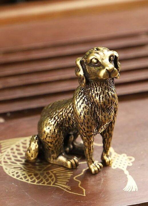 楽天市場】真鍮 インテリア オブジェ 雑貨 置物 干支 戌 犬 動物 鋳物 