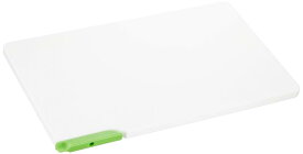 トンボ 立つ まな板 日本製 幅37×奥行22×高さ1.3cm 抗菌 スタンド付 ホワイト&amp;グリーン 新輝合成 L