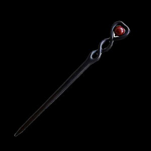 かんざし おしゃれ 簪 朱砂 紫 きらきら 黒檀 木製 レトロ 中国風 和服 ヘアアクセサリー ヘアアレンジ レディース 上品 髪飾り