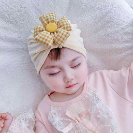 赤ちゃん ターバン ベビー 幼児 子供 新生児 帽子 女の子 記念撮影 ニューボーンフォト シンプル かわいい ピンク ベージュ カーキ リボン 花 ウサギ