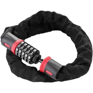 バイク 自転車 盗難防止 チェーンロック 5桁 パスワード ダイヤル式 便利 ポータブル ブラック セキュリティ 防水 錆びない 合金 耐摩耗性