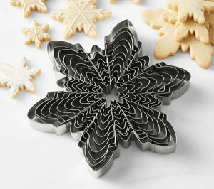 クッキー型 クリスマス 抜き型 フォンダン型 お菓子づくり ステンレス チョコレート ビスケット パイ生地 キッチン 調理器具 デコレーション 家庭用 かわいい 雪の結晶