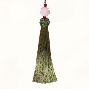 タッセル 中国風 菩提根 カーテン トラック 装飾 内装 インテリア ドレスアップ 飾り紐 車内 フロント 吊り下げ アクセサリー パーツ エレガント 赤 青 ピンク 蓮の花