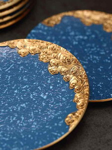 銅 茶托 京 コースター ソーサー カップホルダー 湯?み アンティーク 家庭用 豪華 断熱 カンフー 茶道具 祥雲 真鍮 黒 赤 青