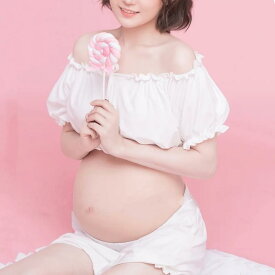 マタニティ フォト ドレス 大きいサイズ 妊婦 写真 ストラップレス 妖精 スタジオ 撮影 衣装 ワンピース ルームウェア 下着 セクシー 綺麗 オフショルダー トップス パンツ ストラップ レース 白 黒