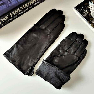 手袋 レディース 革 レザー グローブ ヤギ スマホ対応 タッチスクリーン 秋 冬 暖かい 厚手 車 バイク 自転車 運転 普段使い おしゃれ 黒 グレー 茶