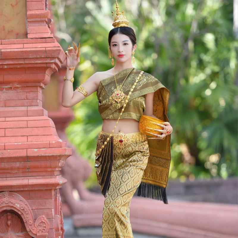 楽天市場】タイ 民族衣装 レディース プリンセス 伝統 服 チューブ