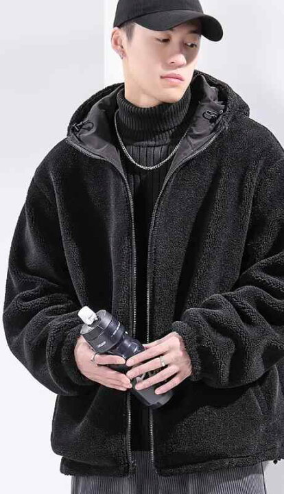 楽天市場】ボアジャケット メンズ 冬 あったか アウター フリース 