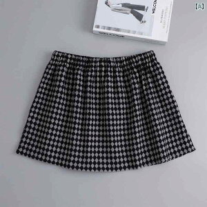 つけ裾 おしゃれ レディース ファッション 小物 アイテム 韓国 お尻 カバー スカート 秋冬 チェック 綿 重ね着風 レイヤード すそだし 着ぶくれ防止